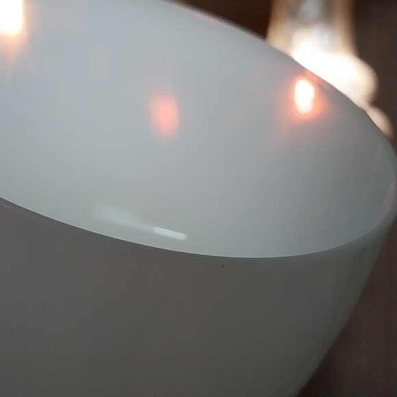 Pair PORTIEUX VALLERYSTHAL white opaline Wine Glasses - Picture 2 of 8